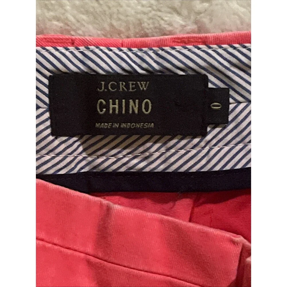J. Crew Shorts Women Pink Blue 3.5 Inseam Classic Chino Cotton Casual Preppy 0